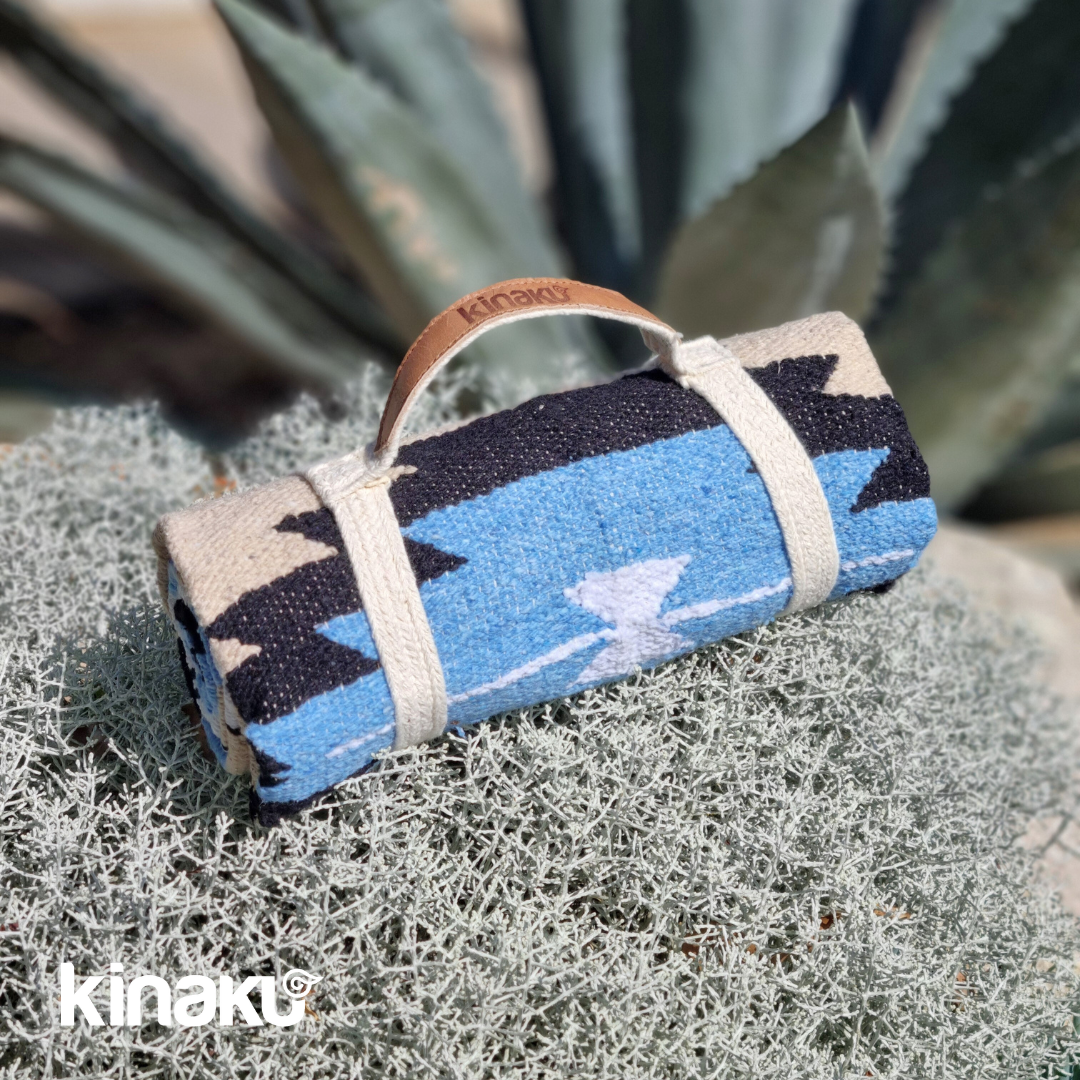Kinakú Sarape couverture TOLUCA avec sangle