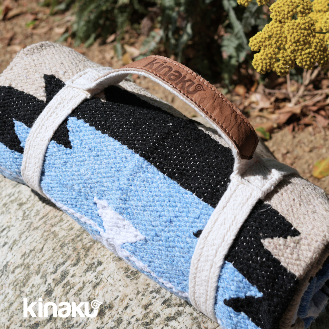 Kinakú Sarape couverture TOLUCA avec sangle