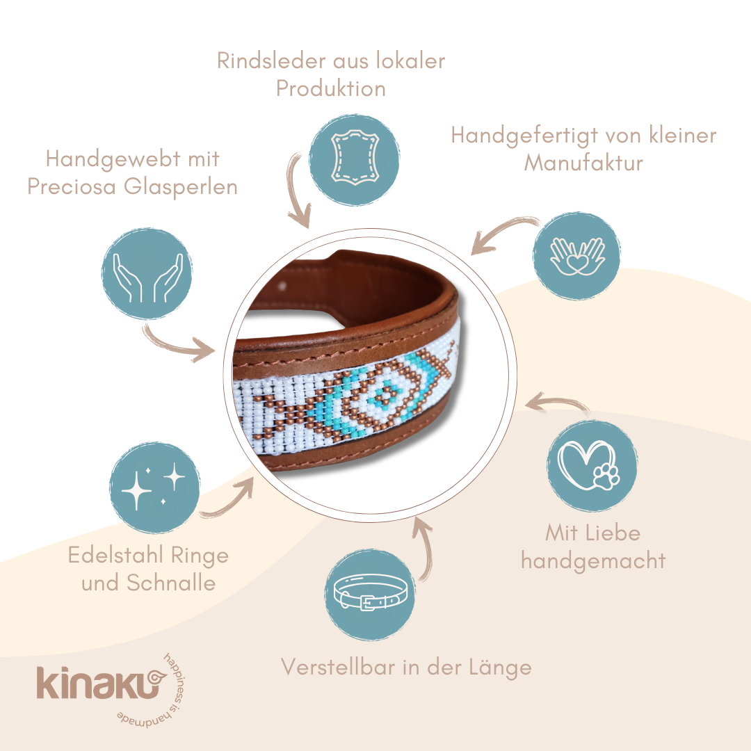 Kinakú Hundehalsband AMBAR XS