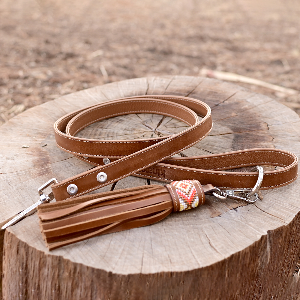 Kinakú Hundeleine mit Tassel AMBAR XS