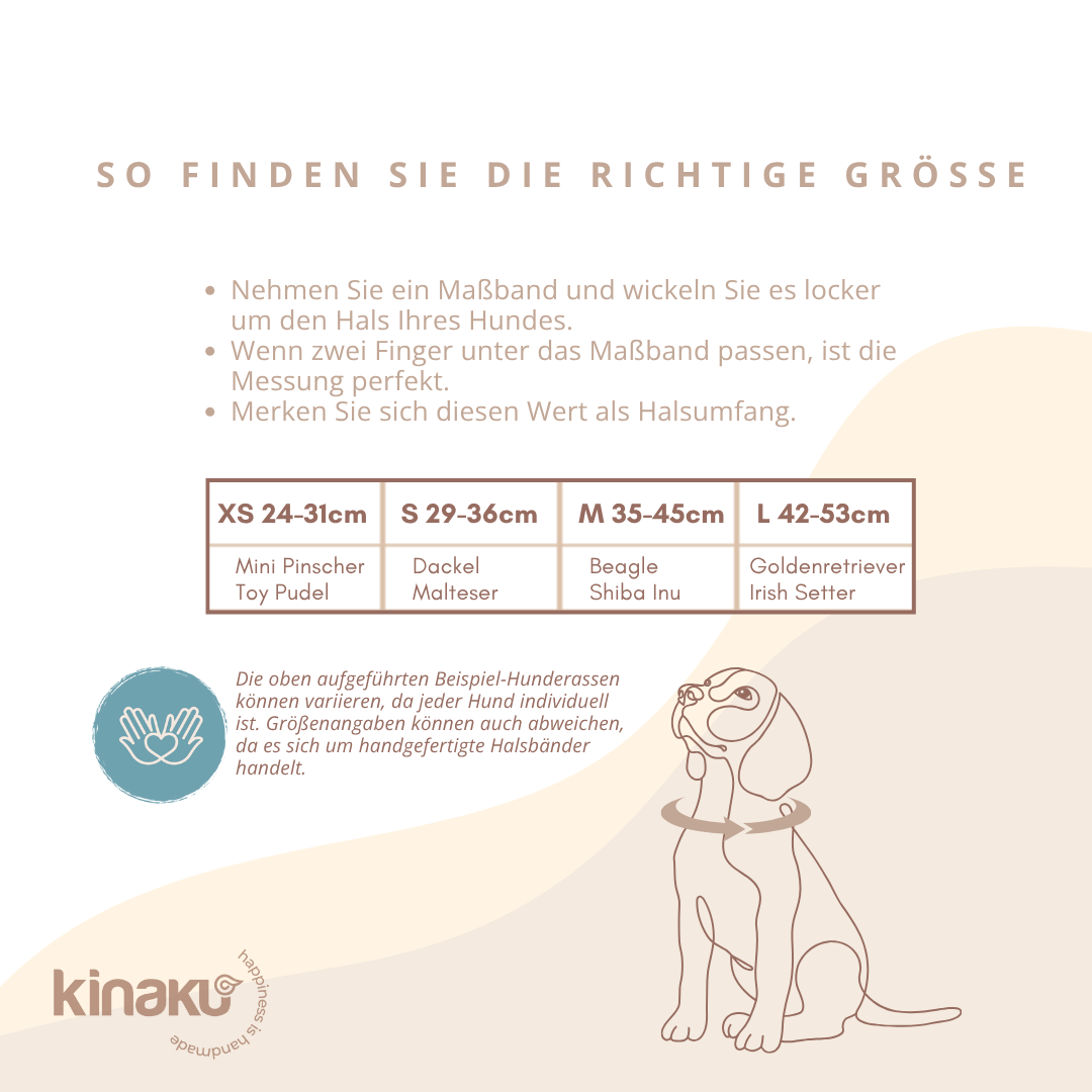 Kinakú Hundehalsband AMBAR XS