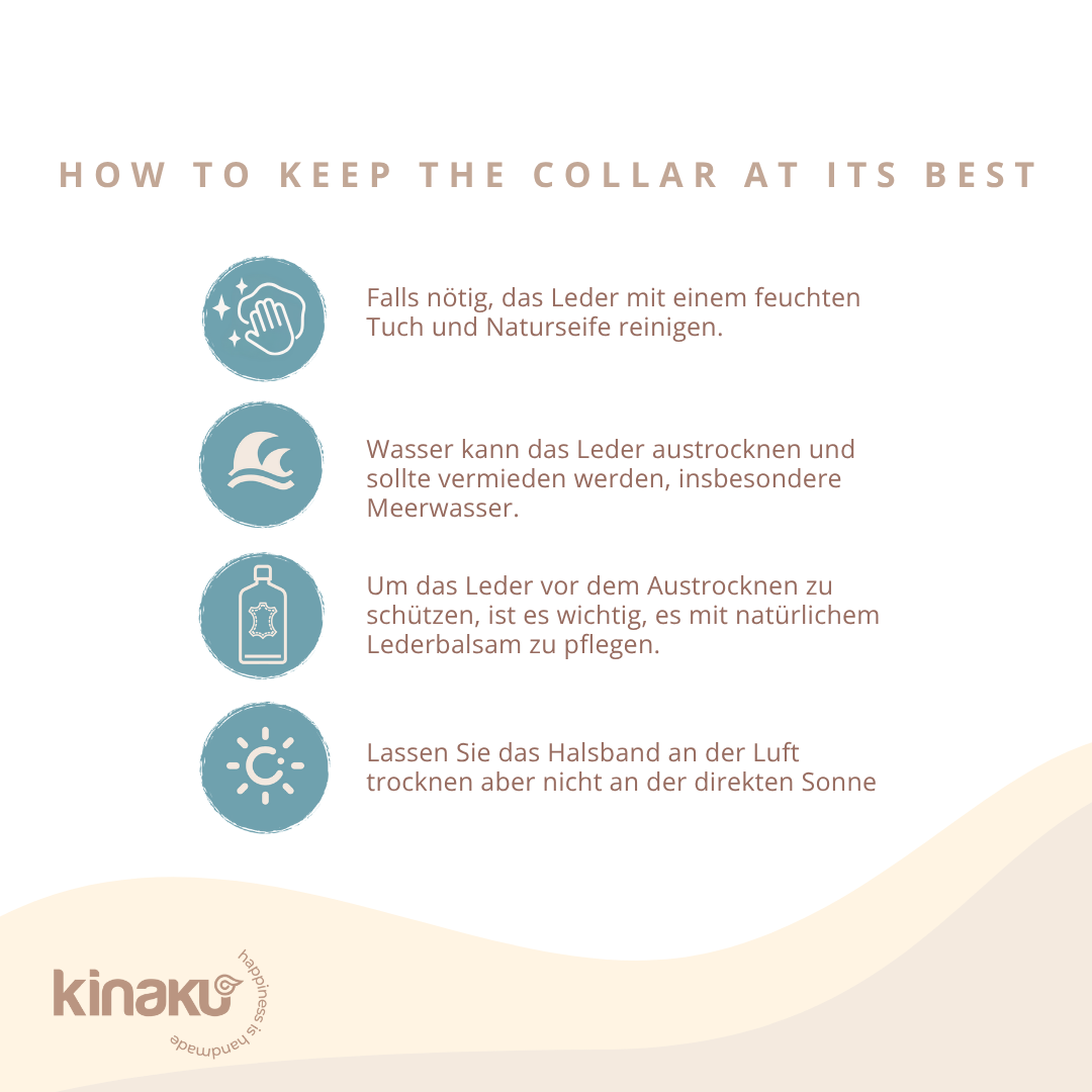 Kinakú Hundehalsband AMBAR XS