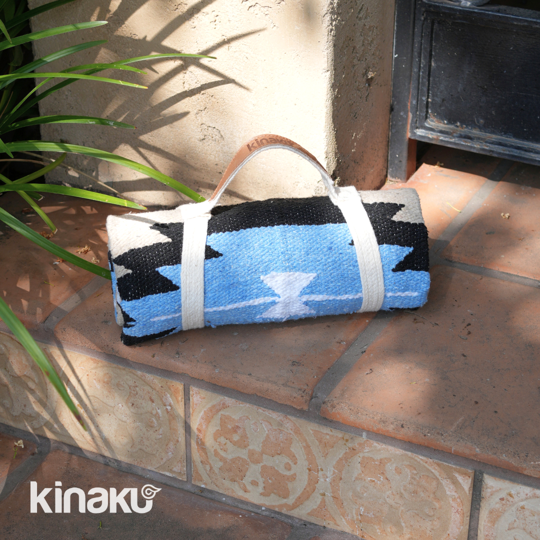 Kinakú Sarape couverture TOLUCA avec sangle
